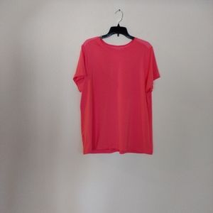 Shape active wear tee, Coral, 1X, NWT